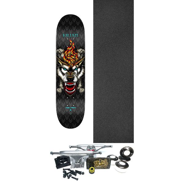 Powell Peralta Kilian Martin Wolf 8 Skateboard Deck - 8" x 31.45" - Complete Skateboard Bundle